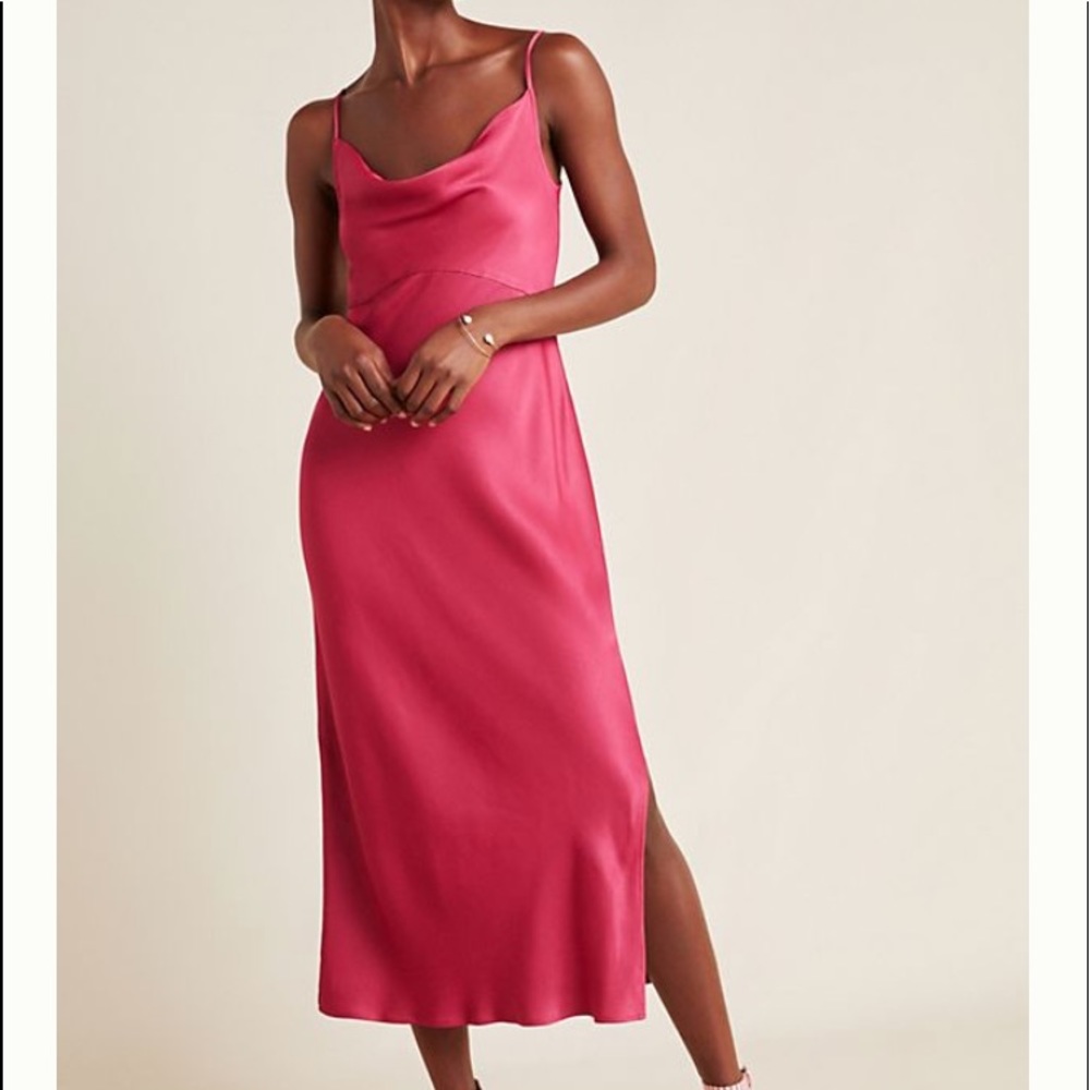 Anthropologie Bias Slip Dress Small